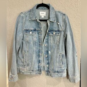 Old navy distressed denim jacket